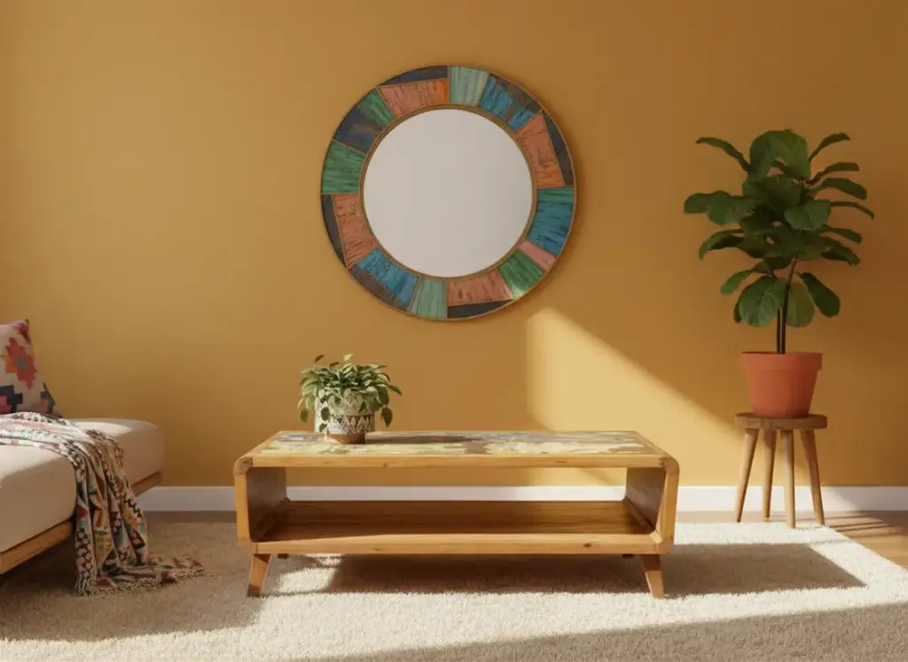 Table Basse - 1 étagère - 45 x 120 x 60 cm