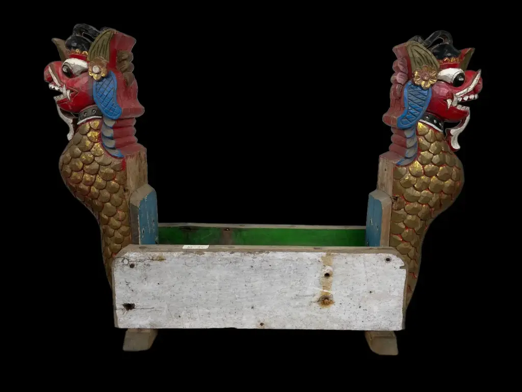 Déco Dragon Balinais Ancien - 65 x 90 x 25 cm