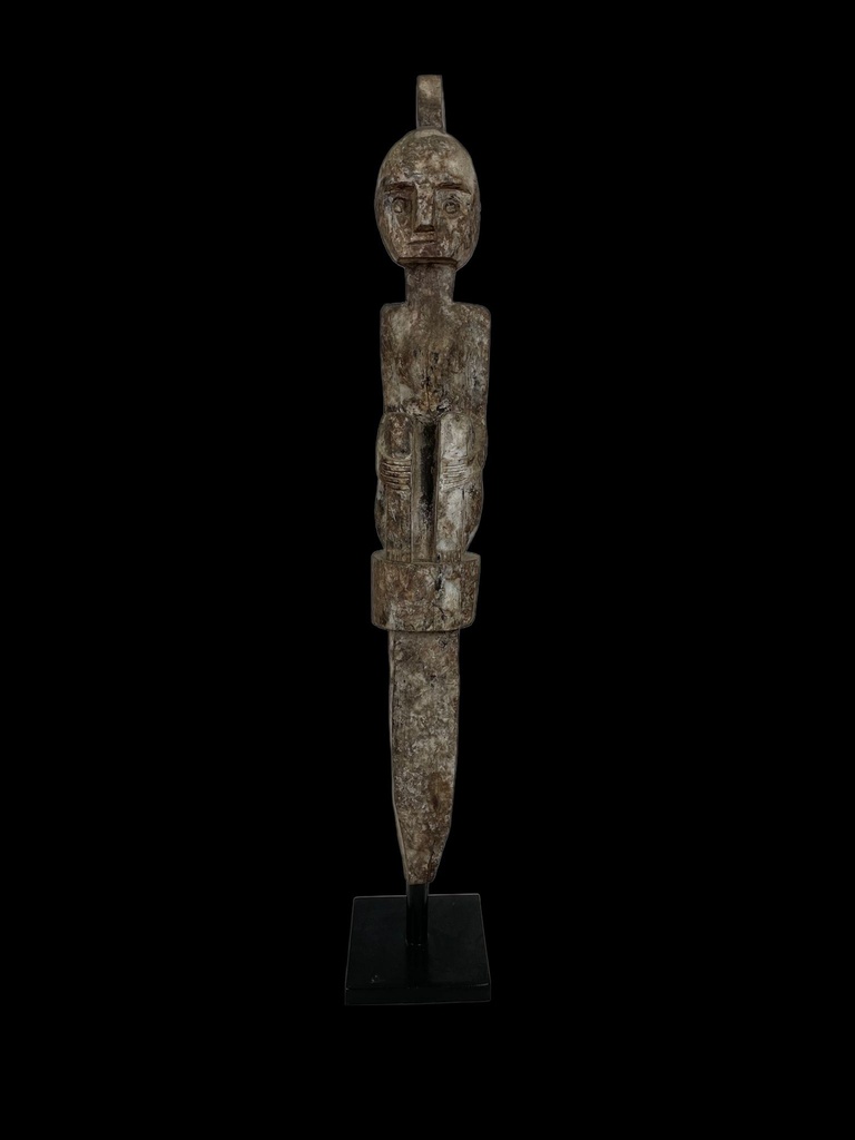 Statue Timor - Homme Assis - 90 x 15 x 15 cm