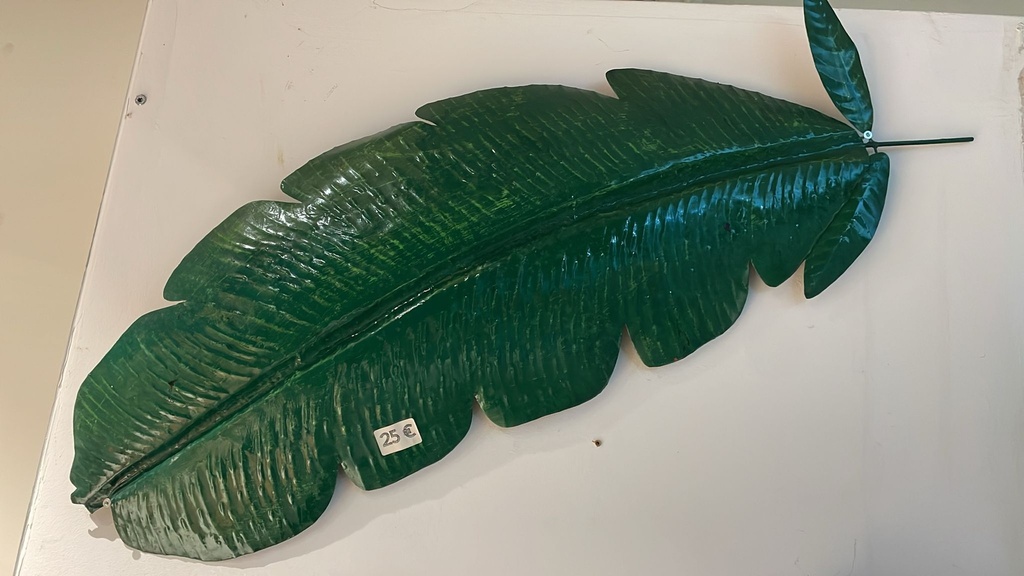 Applique Murale 'Feuille de Bananier' Verte - 35 x 90 x 0,5 cm