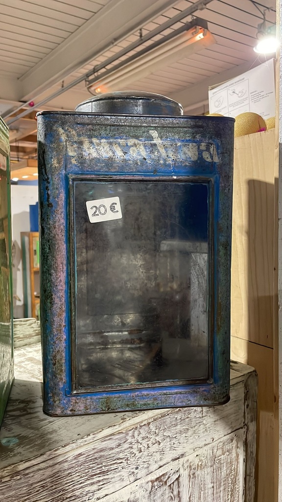 Support Lanterne Bleue - 40 x 23,5 x 23,5 cm
