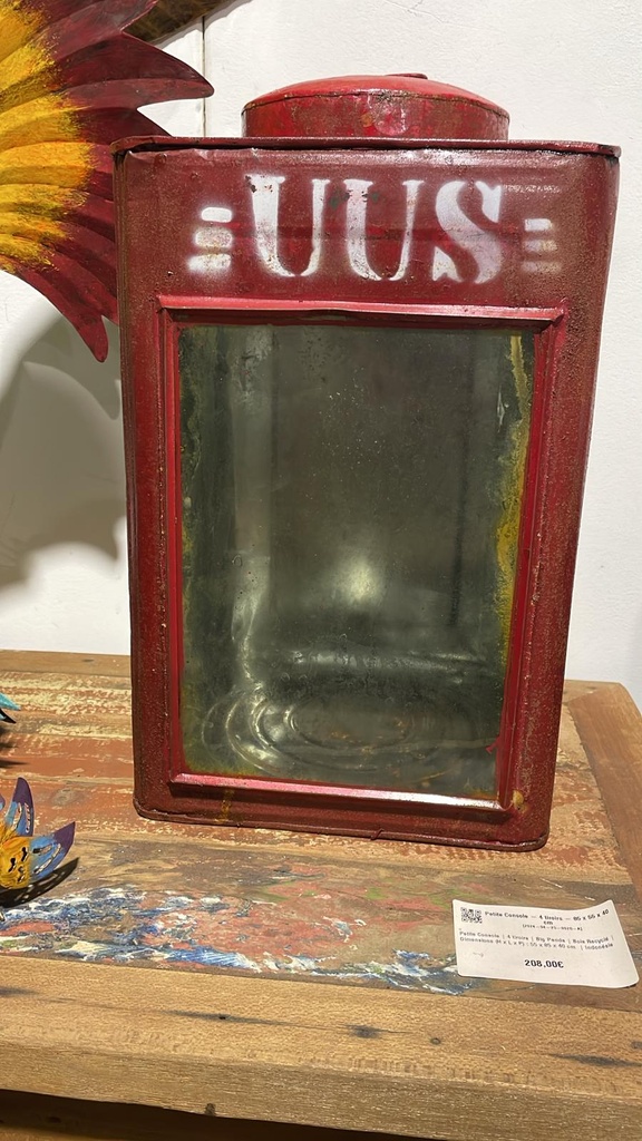 Lanterne Rouge - 40 x 23,5 x 23,5 cm