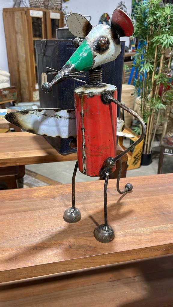Souris Surfeuse Upcycling - 40 x 25 x 22 cm
