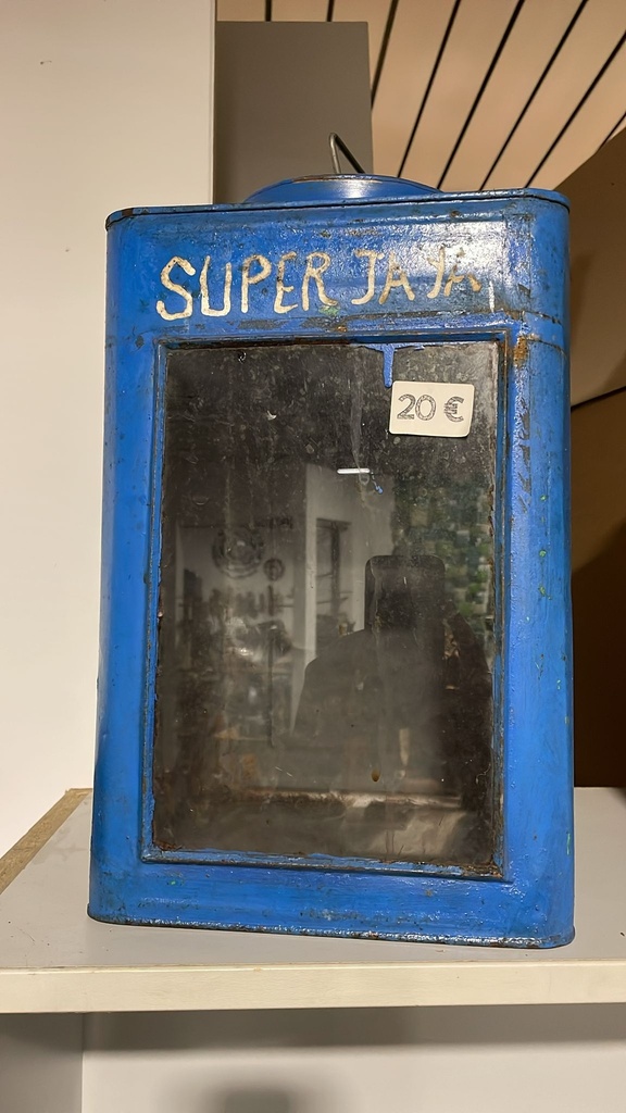 Lanterne Bleue - 40 x 23,5 x 23,5 cm