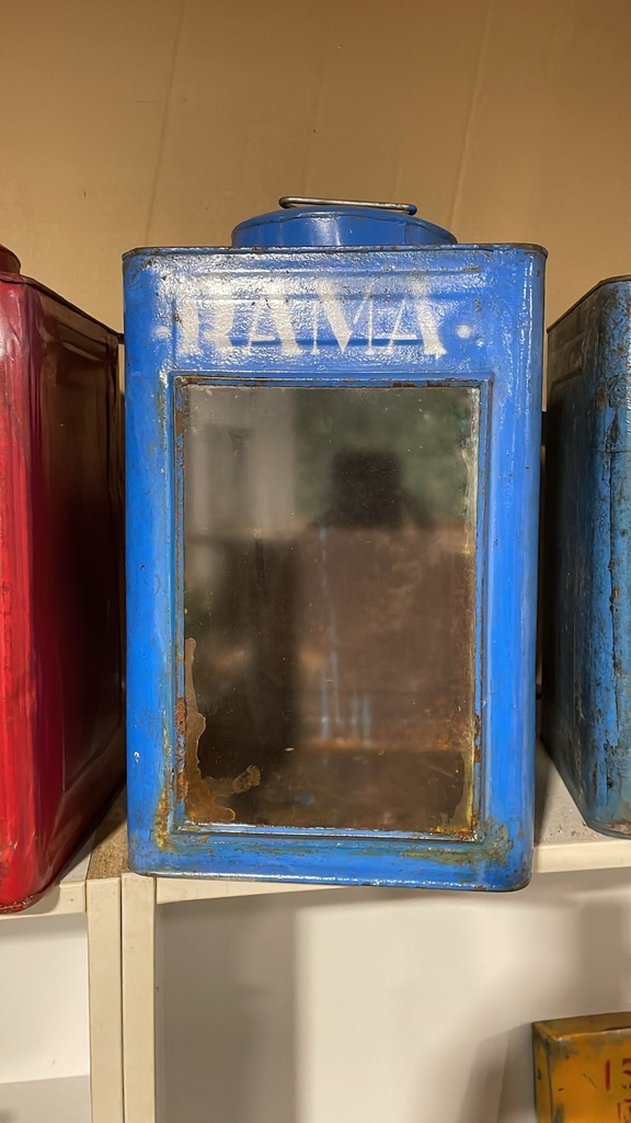 Lanterne Bleue - 40 x 23,5 x 23,5 cm