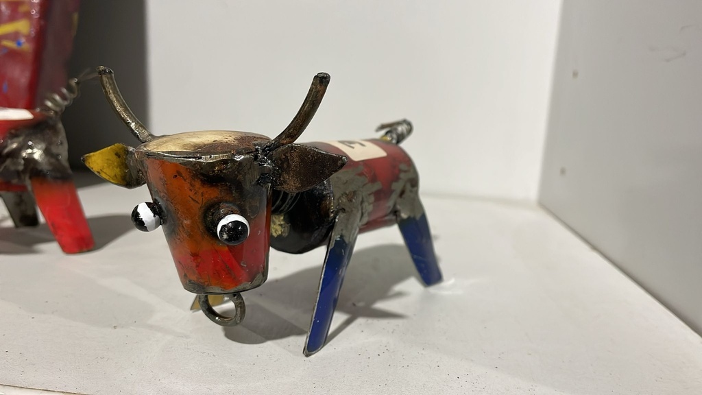 Petit Taureau Upcycling - 9 x 9 x 12 cm