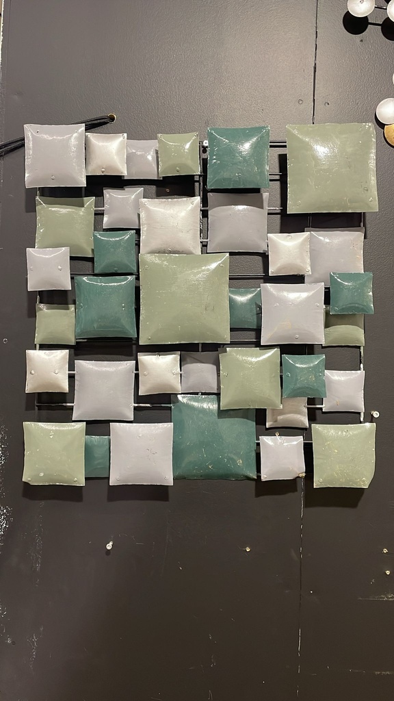 Applique Murale 'Carrés' - 50 x 50 x 6 cm