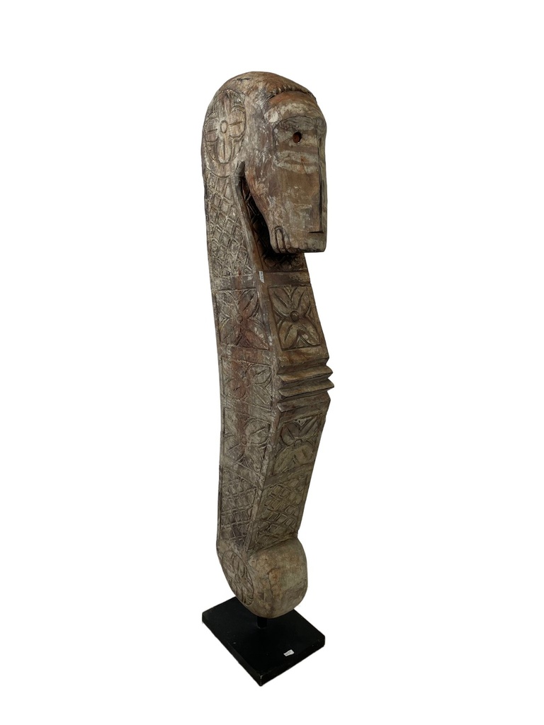 Hypocampe Sculpté sur Socle - 120 x 15 x 19 cm