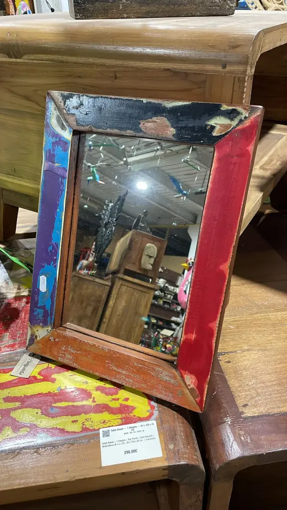 Miroir Rectangle - Upcycling - 40 x 30 x 2 cm