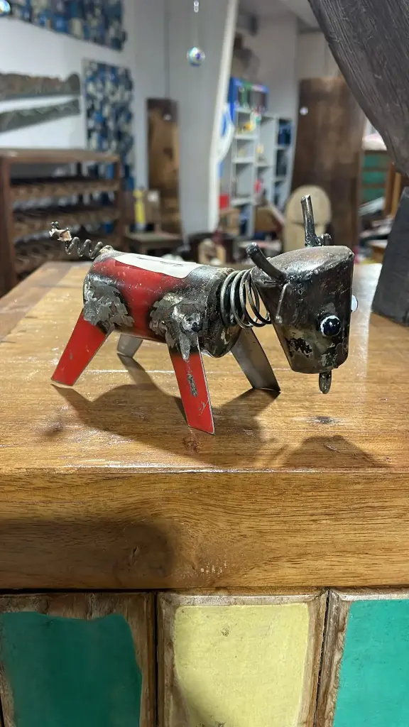 Petit Taureau - Upcycling - 8 x 14 x 7 cm