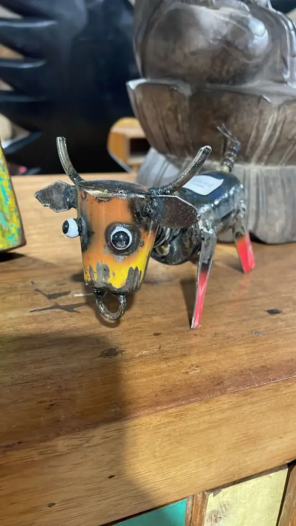 Petit Taureau - Upcycling - 8 x 14 x 7 cm