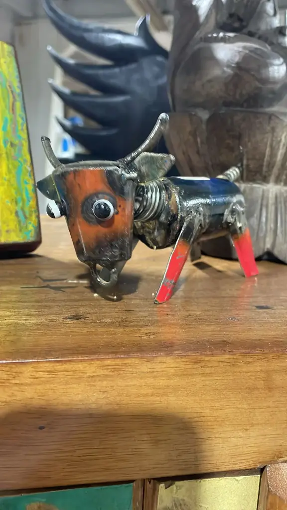 Petit Taureau - Upcycling - 8 x 14 x 7 cm