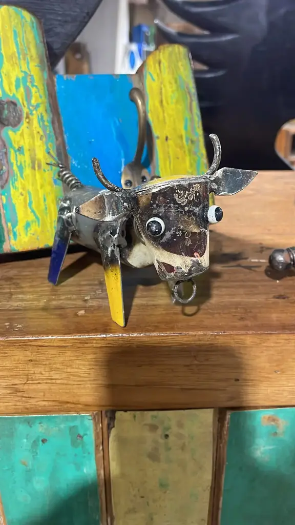 Petit Taureau - Upcycling - 8 x 14 x 7 cm