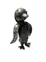 Pingouin - Argenté - 41 x 26 x 16 cm