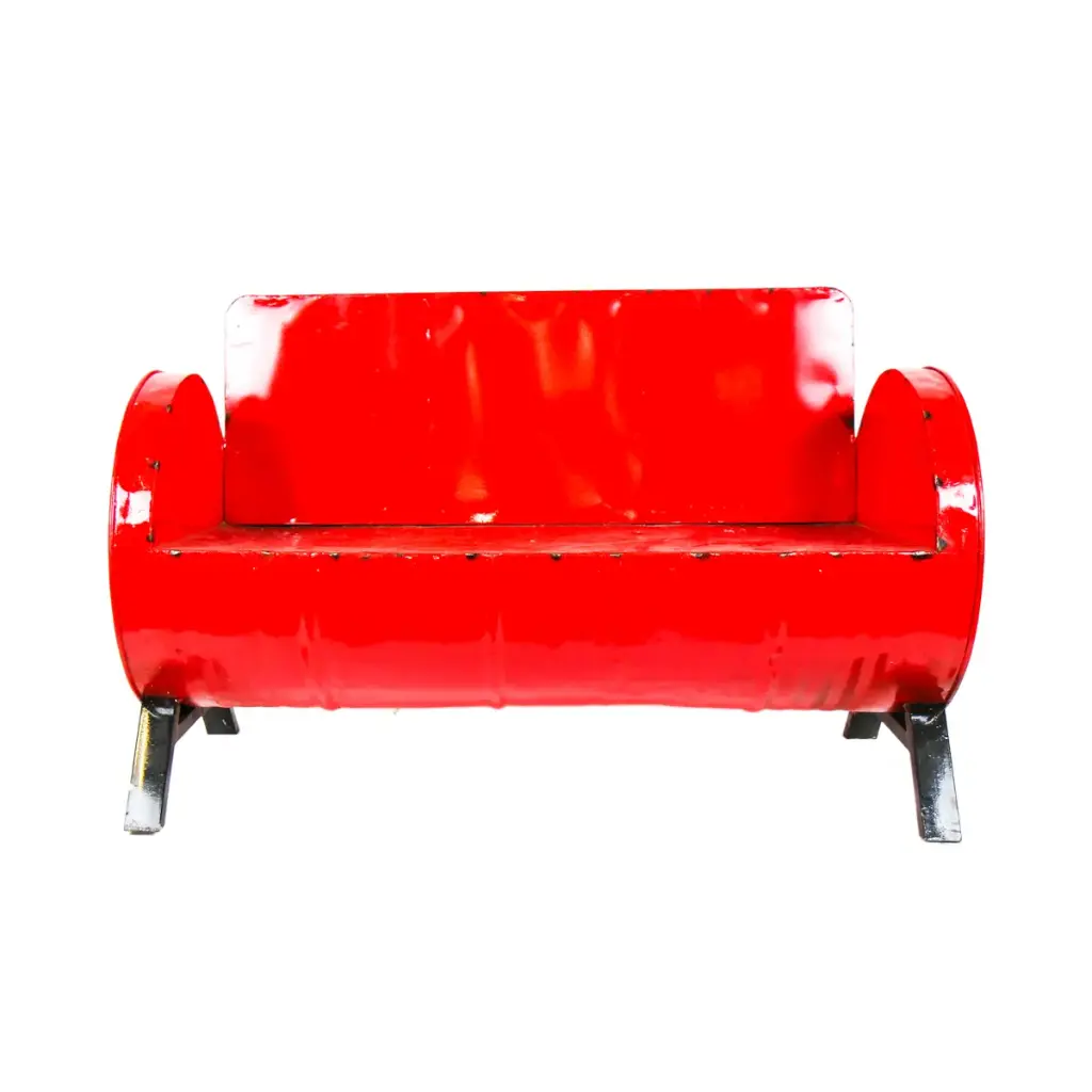Fauteuil Double Upcycling - Rouge - 85 x 131 x 60 cm