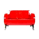 Fauteuil Double Upcycling - Rouge - 85 x 131 x 60 cm