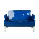 Fauteuil Double Upcycling - Bleu - 90 x 131 x 65 cm