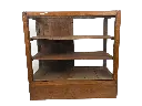 Vitrine Ancienne - 3 Étages - 104 x 100 x 49,5 cm
