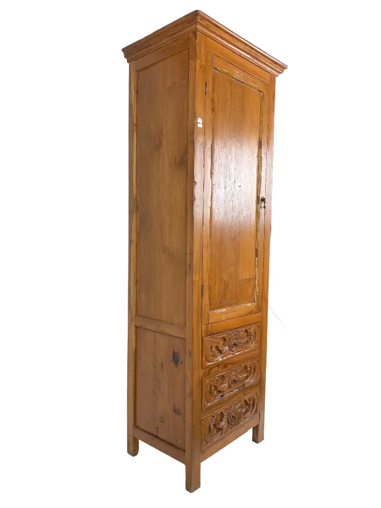 Commode - 1 Porte, 3 Tiroirs - 182 x 63 x 44 cm