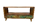 Meuble TV - 1 Étage, 2 Tiroirs - 60 x 120 x 40 cm