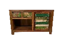 Meuble TV - 1 Porte, 2 Tiroirs - 60 x 100 x 40 cm