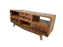 Meuble TV - 3 Étages, 3 Tiroirs - 60 x 140 x 45 cm