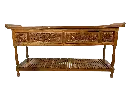 Console Sculptée - 2 Tiroirs - 84 x 169 x 45 cm