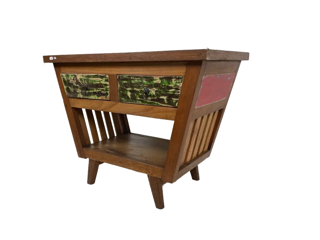 Meuble TV - 2 Tiroirs - 59 x 80 x 40 cm