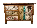 Buffet - 1 Porte, 3 Tiroirs - 80 x 120 x 50 cm