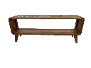 Table Basse - 1 étagère - 45,5 x 120 x 25 cm