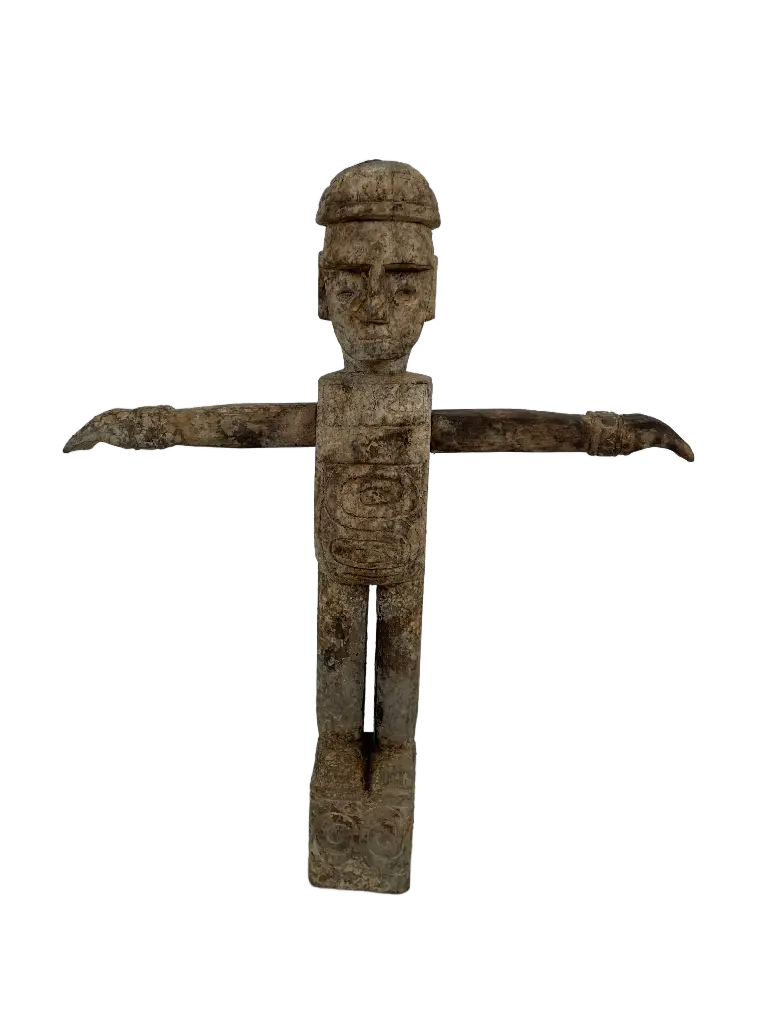 Statue - Homme Debout - 63 x 54 x 8 cm