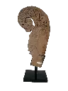 Élément de décoration en bois sculpté - 52 x 24 x 13,5 cm