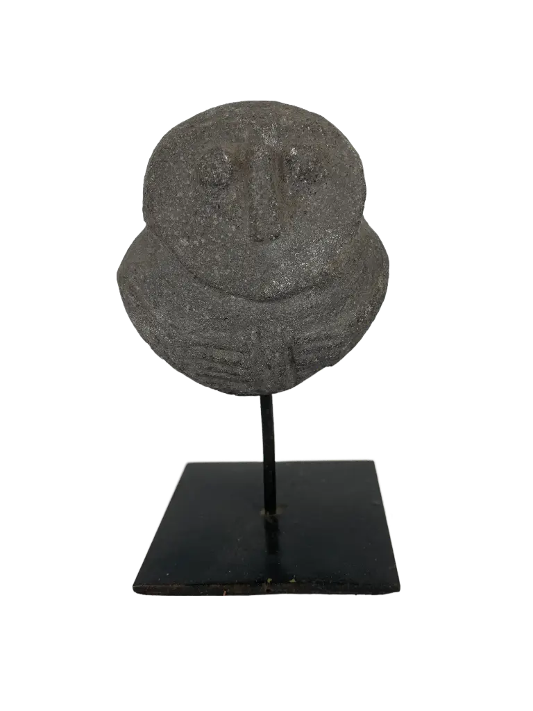 Statue en Pierre sur Socle - 16 x 9 x 8 cm
