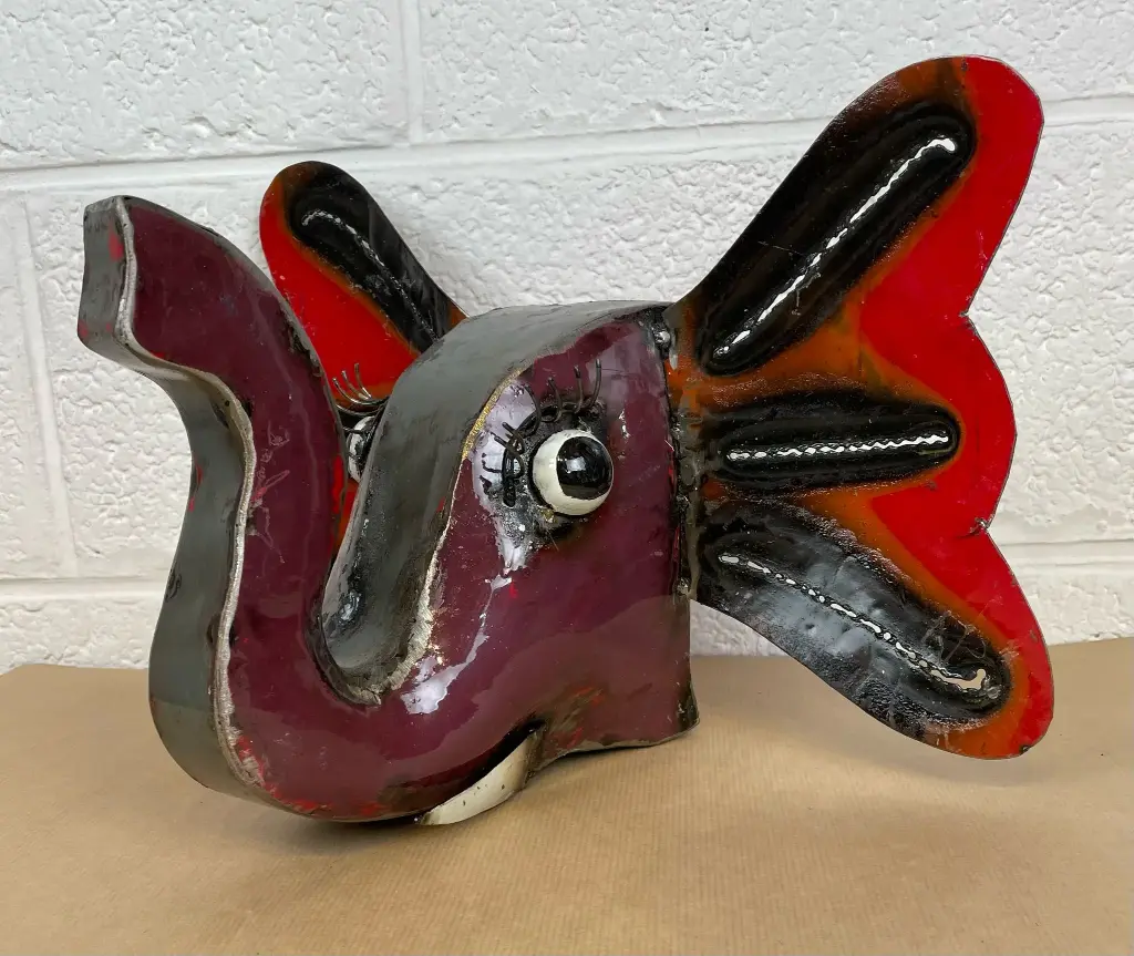 Eléphant Trophée - Mix Couleur - 25 x 36 x 30 cm