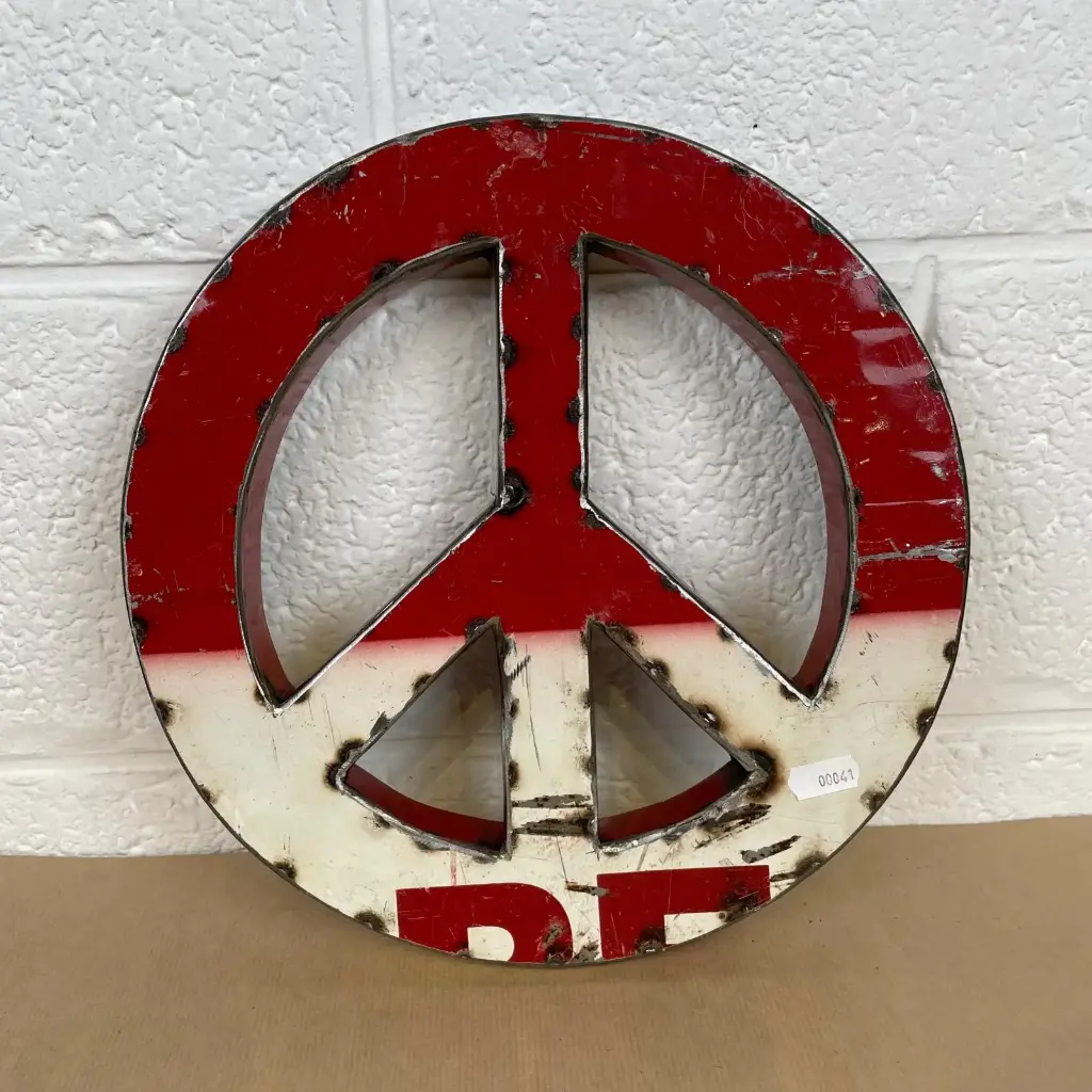 Décoration Murale 'Pimp Peace & Love Up' - Mix Couleur - 30 x 30 x 3 cm