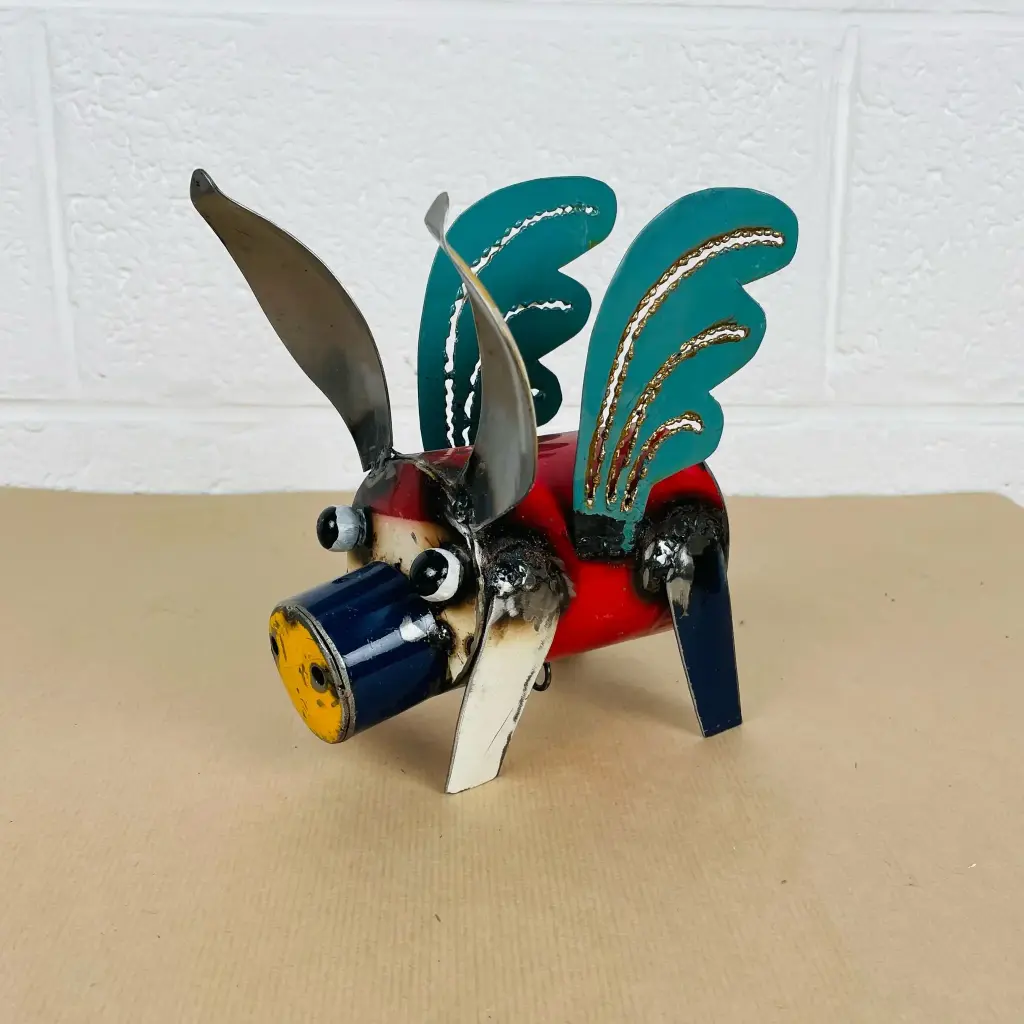 Cochon Volant Carillon - Mix Couleur - 57 x 20 x 13 cm