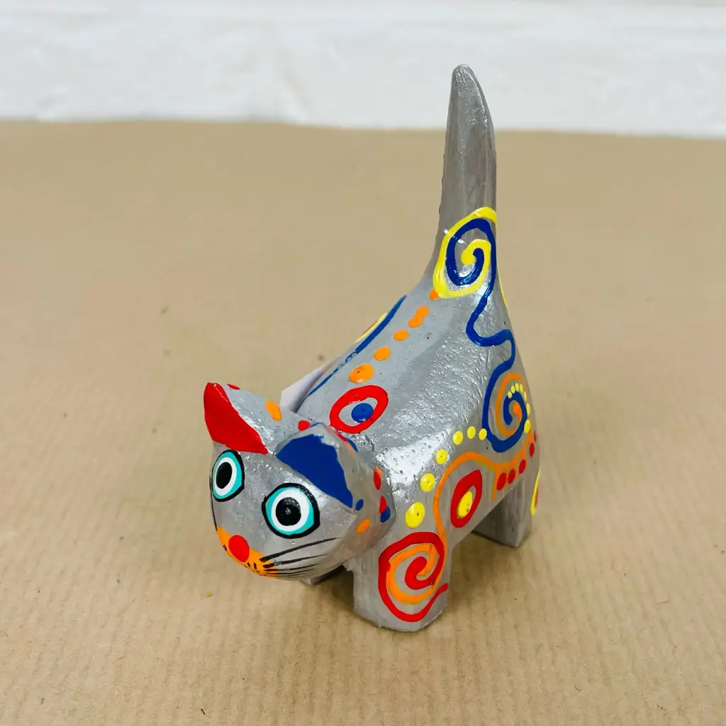 Chat Dali - Gris Dali - 8 x 6 x 3 cm