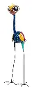 Funky Emu - Bleu Royal - 120 x 35 x 35 cm