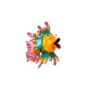 Poisson à Suspendre - Voilé - 25 x 20 x 23 cm