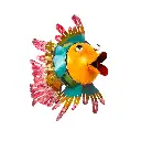 Poisson à Suspendre - Voilé - 32 x 22 x 35 cm