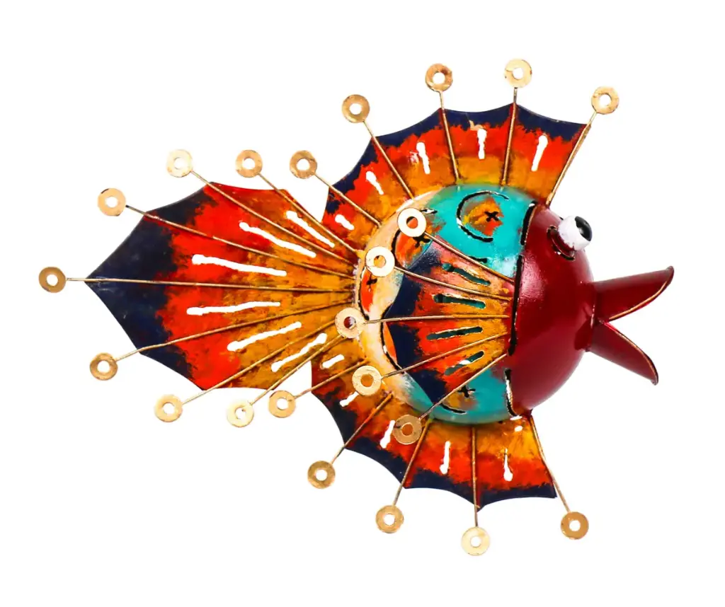 Poisson à Suspendre - Œillet - 35 x 30 x 46 cm