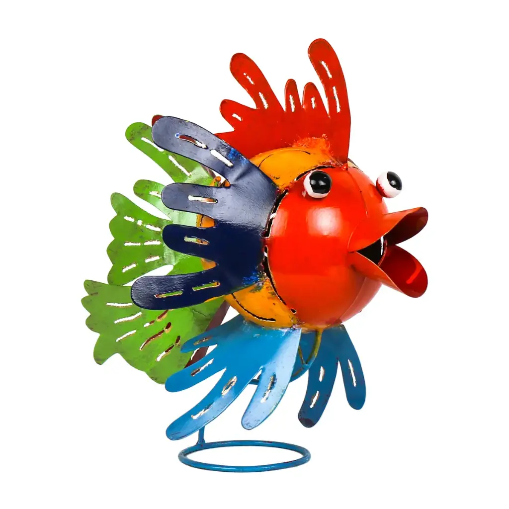 Poisson sur Pied - Voilé - 47 x 27 x 40 cm
