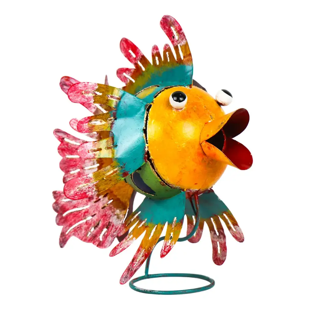 Poisson sur Pied - Voilé - 47 x 27 x 40 cm