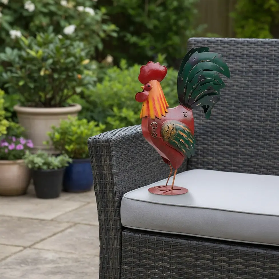 Coq - Mix Couleur - 50 x 14 x 35 cm