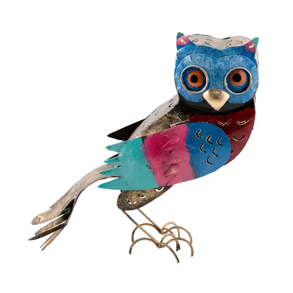 Hibou Côté - 25 x 30 x 9 cm