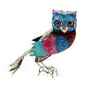 Hibou Côté - 25 x 30 x 9 cm