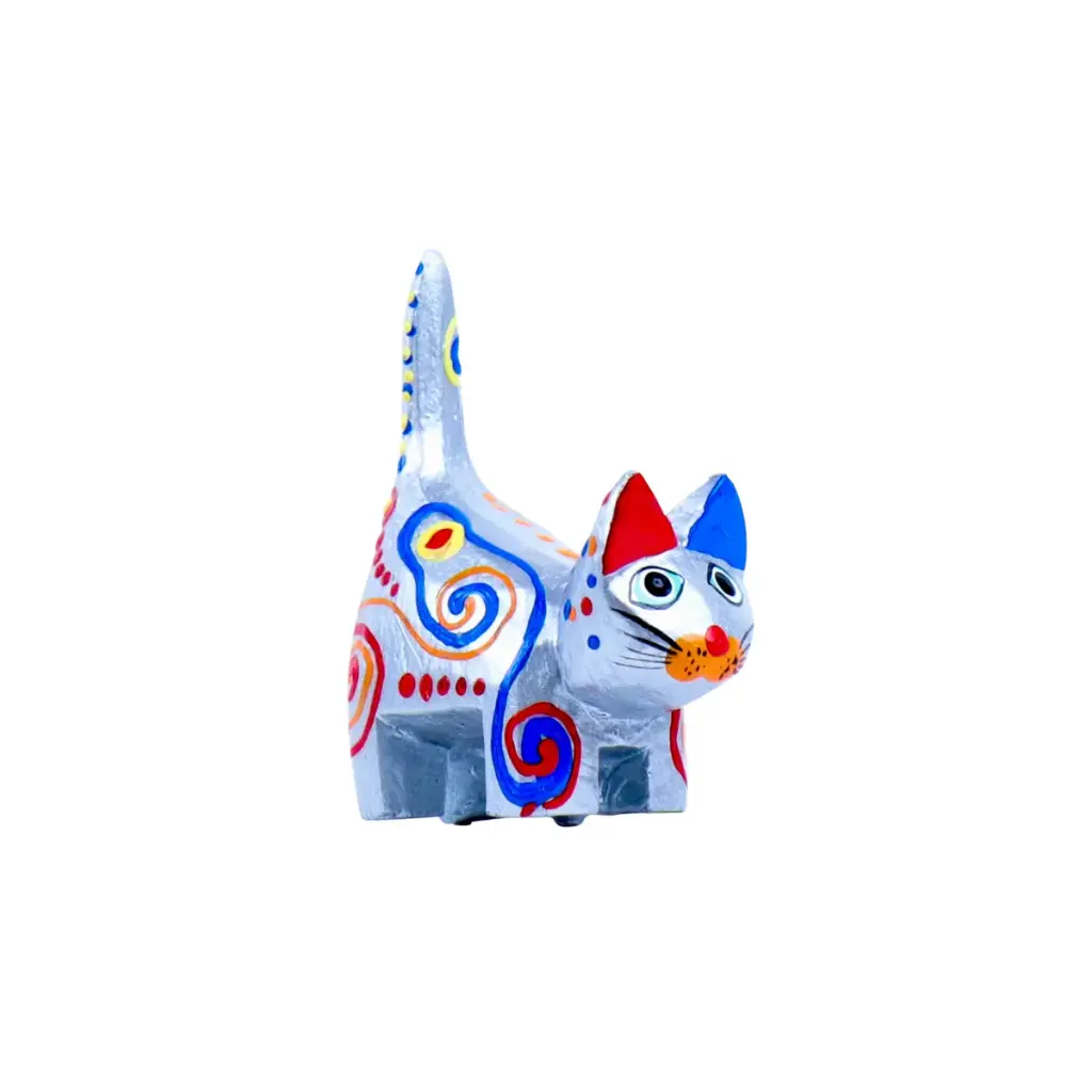 Chat Dali - Gris Dali - 8 x 6 x 3 cm