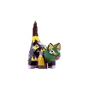 Chat Dali - Kaki & Noir - 8 x 6 x 3 cm