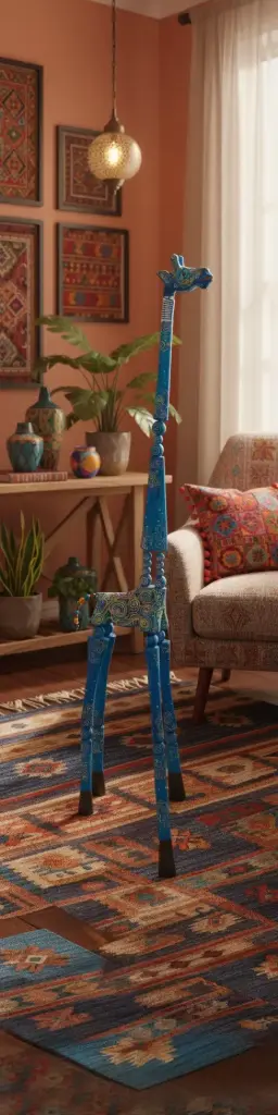 Girafe Dali - Bleu - 195 x 30 x 50 cm