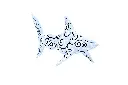Requin Dali - Gris Clair - 9 x 22 x 8 cm